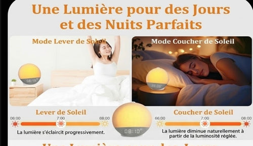 Le réveil Lumineux à simulation d'Aube