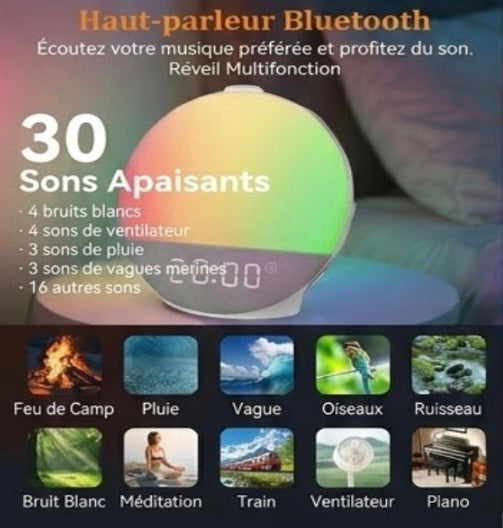 Le réveil Lumineux à simulation d'Aube