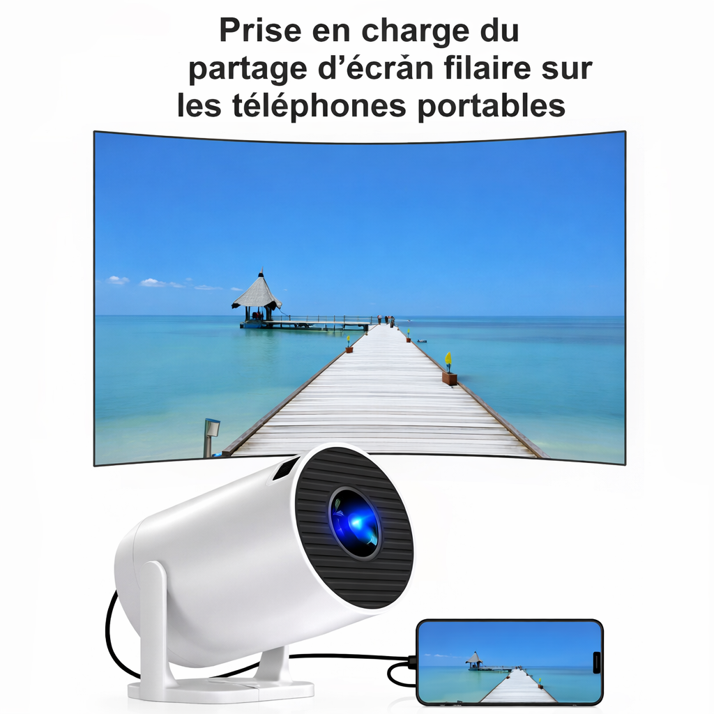 Mini projecteur HY300 Pro – WiFi & Bluetooth